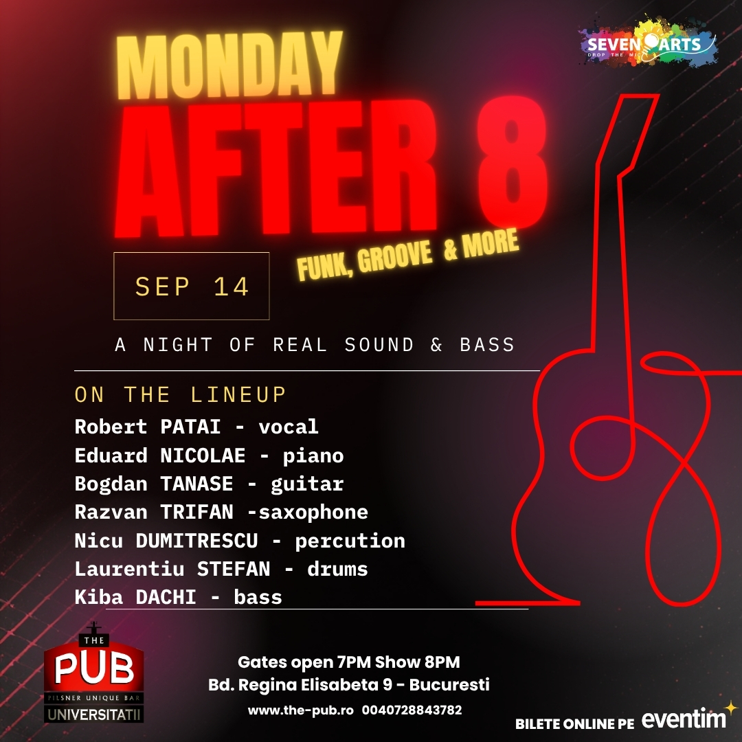 MONDAY AFTER 8 - live show la The PUB