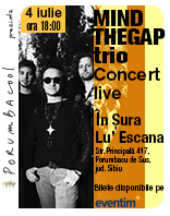 Porumbacool prezintă: MINDTHEGAP Trio
