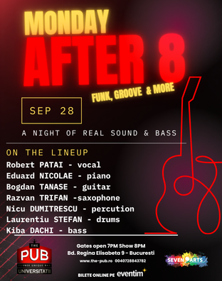 MONDAY AFTER 8 - live show la The PUB